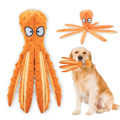 Durable Plush Chew Toys for Large Dogs and Other Pets with Interactive Sound Mechanism - Mrwj