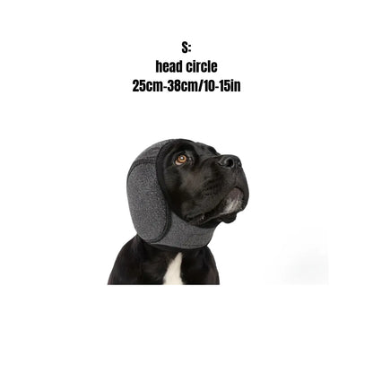 Dog Ear Protector Earmuffs and Bandana Set for Noise Reduction and Hearing Protection, Adjustable Design, Breathable Soft Material, Ideal for Swimming and Beach Use