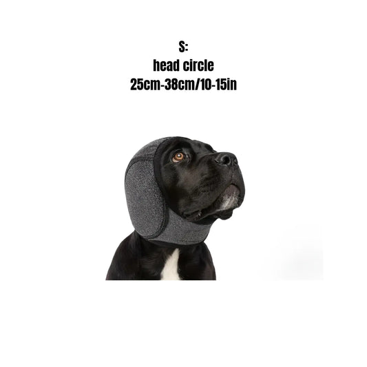 Dog Ear Protector Earmuffs and Bandana Set for Noise Reduction and Hearing Protection, Adjustable Design, Breathable Soft Material, Ideal for Swimming and Beach Use
