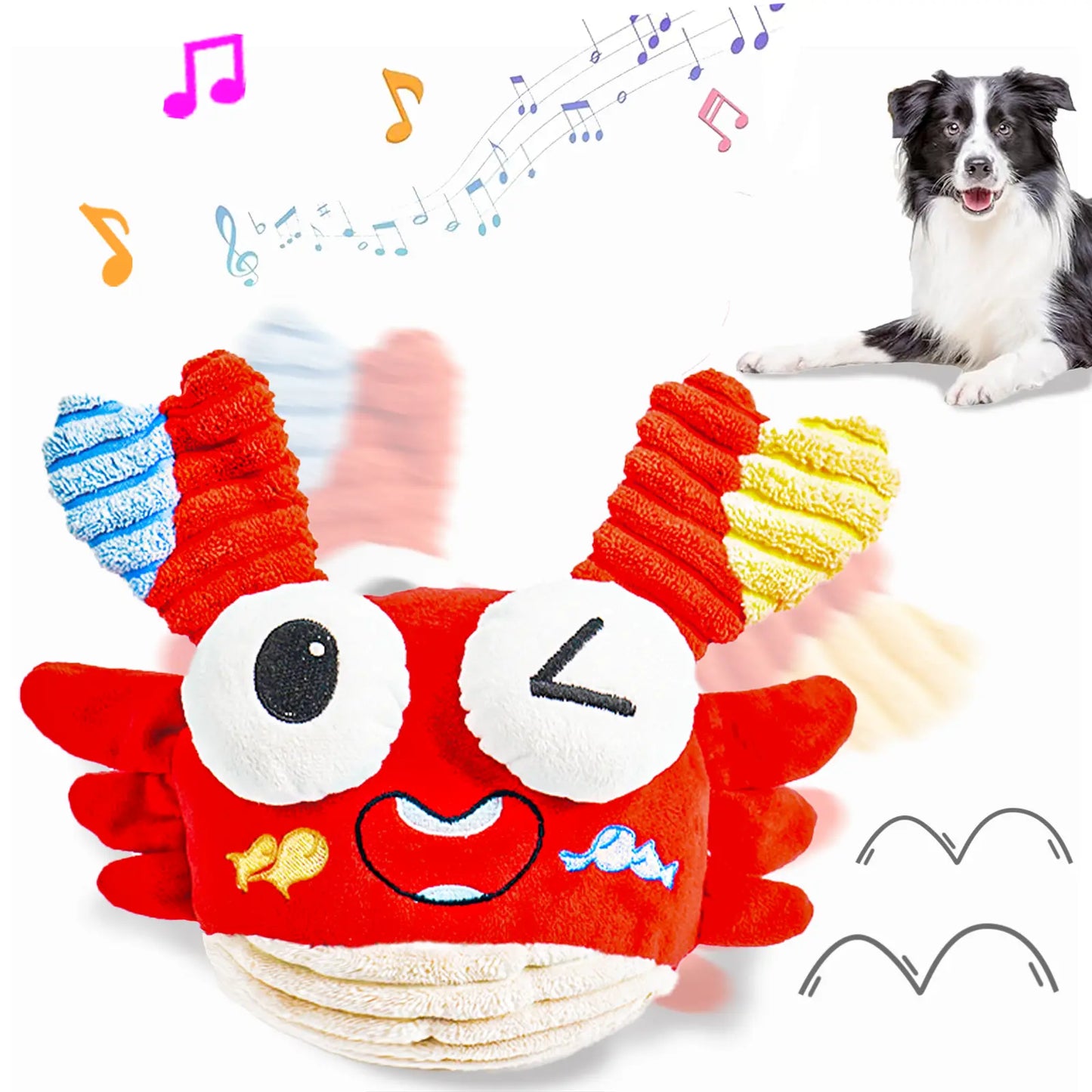 Durable Plush Chew Toys for Large Dogs and Other Pets with Interactive Sound Mechanism - Mrwj