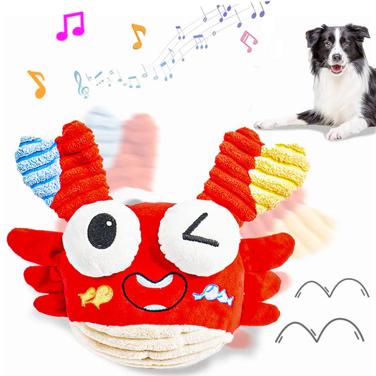 Durable Plush Chew Toys for Large Dogs and Other Pets with Interactive Sound Mechanism - Mrwj