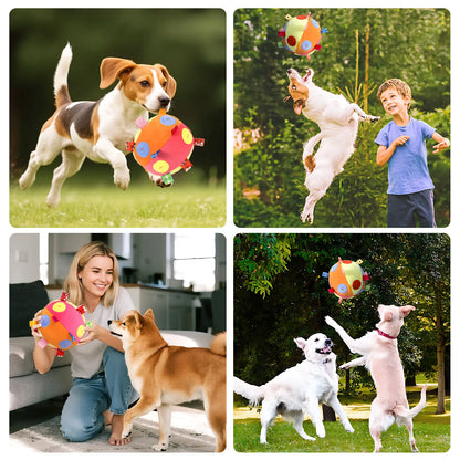 Interactive Dog Snuffle Feeding Ball Toy for Slow Eating and Mental Stimulation, Includes Cotton Fillings and Bell for Enhanced Exercise and IQ Training