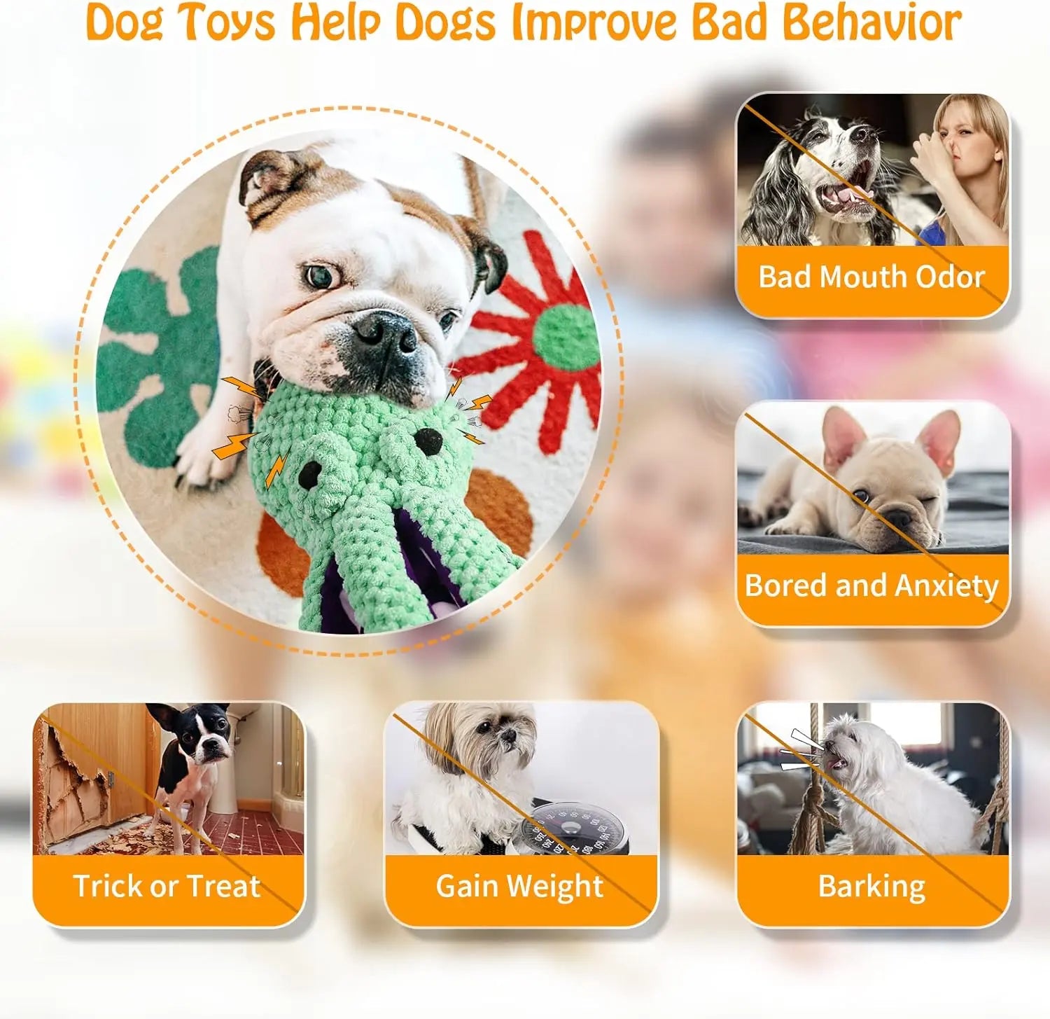 Durable Plush Chew Toys for Large Dogs and Other Pets with Interactive Sound Mechanism - Mrwj