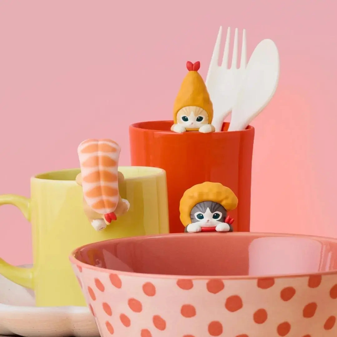 Mofusand HIPPERS Shrimp Meow Series Blind Box - Includes 6 Standard and 1 Hidden Figure