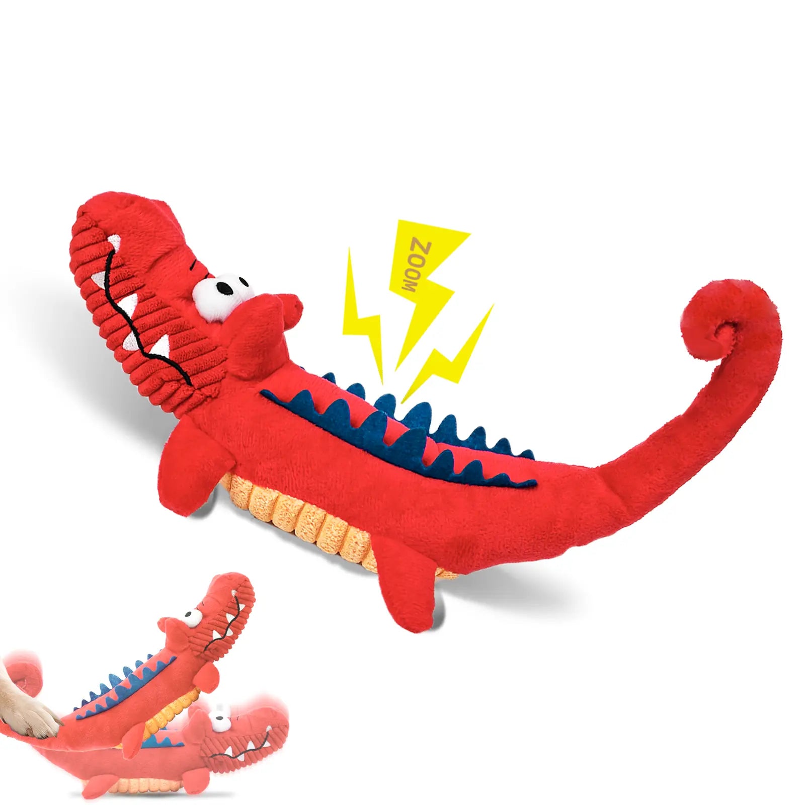 Durable Plush Chew Toys for Large Dogs and Other Pets with Interactive Sound Mechanism - Mrwj
