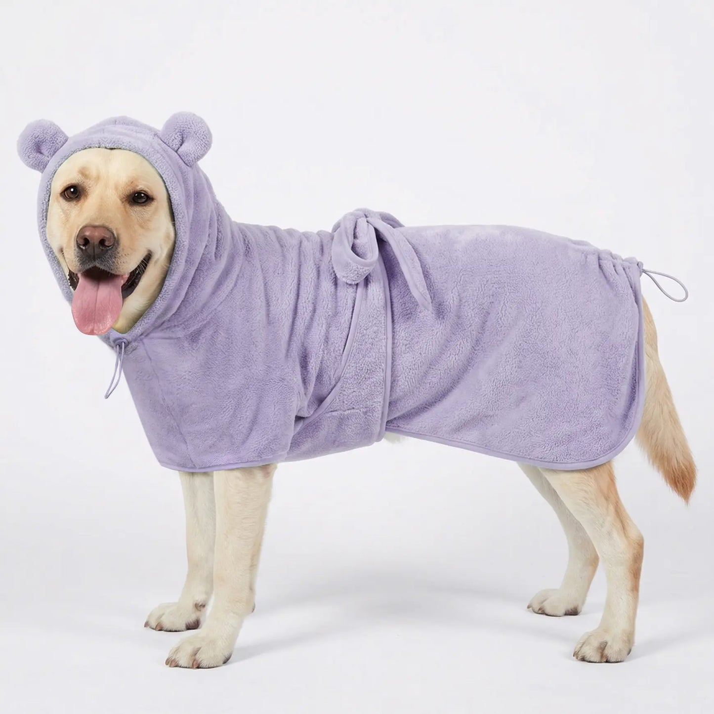 Quick-Dry Superfine Fiber Pet Towel - Highly Absorbent Grooming Cloth for Dogs of All Sizes with Adjustable Design