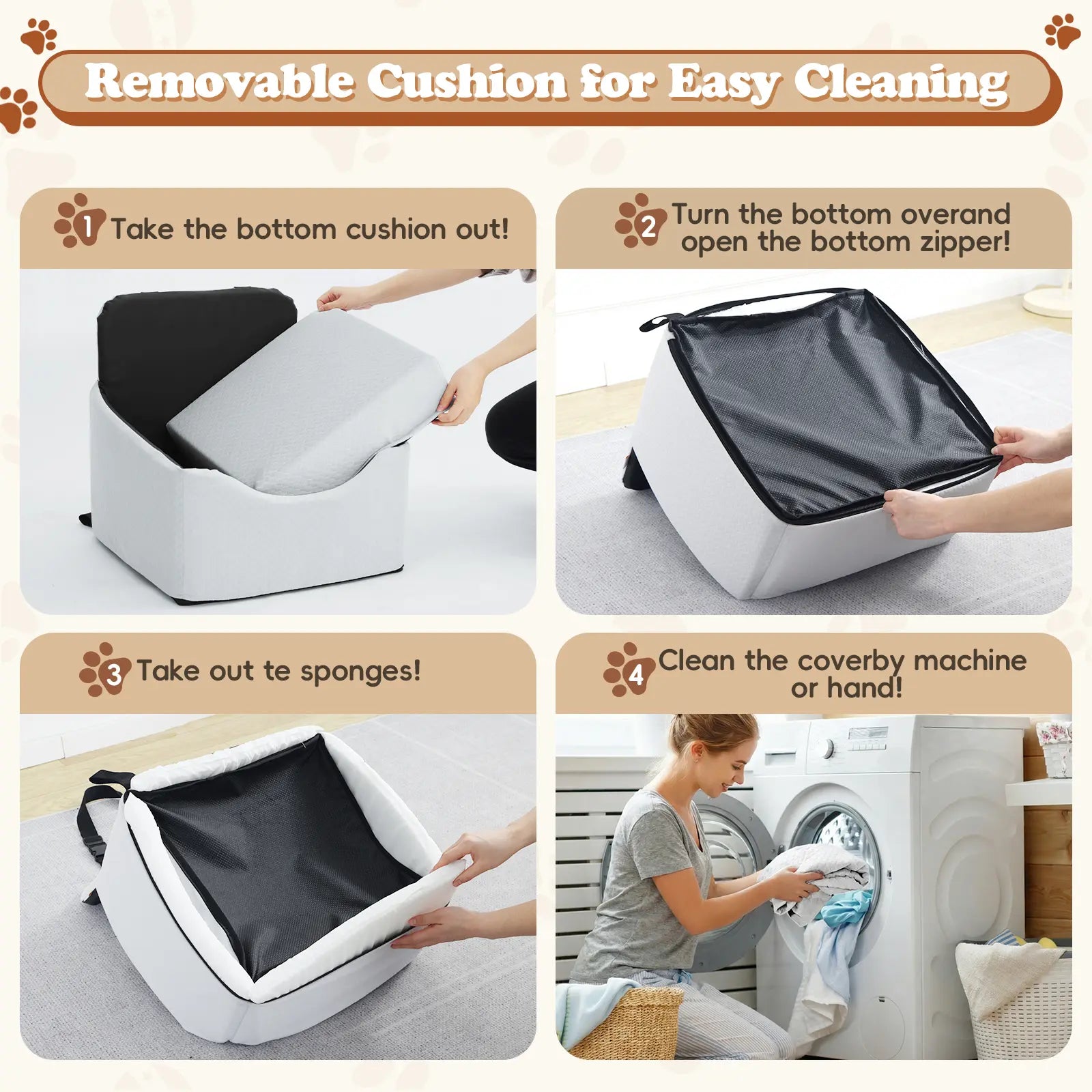 VALUXE Dog Car Booster Seat - All-Season Enclosed Design with Seat Belt Straps, Non-Slip and Waterproof Pet Travel Seat
