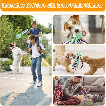 Durable Plush Chew Toys for Large Dogs and Other Pets with Interactive Sound Mechanism - Mrwj