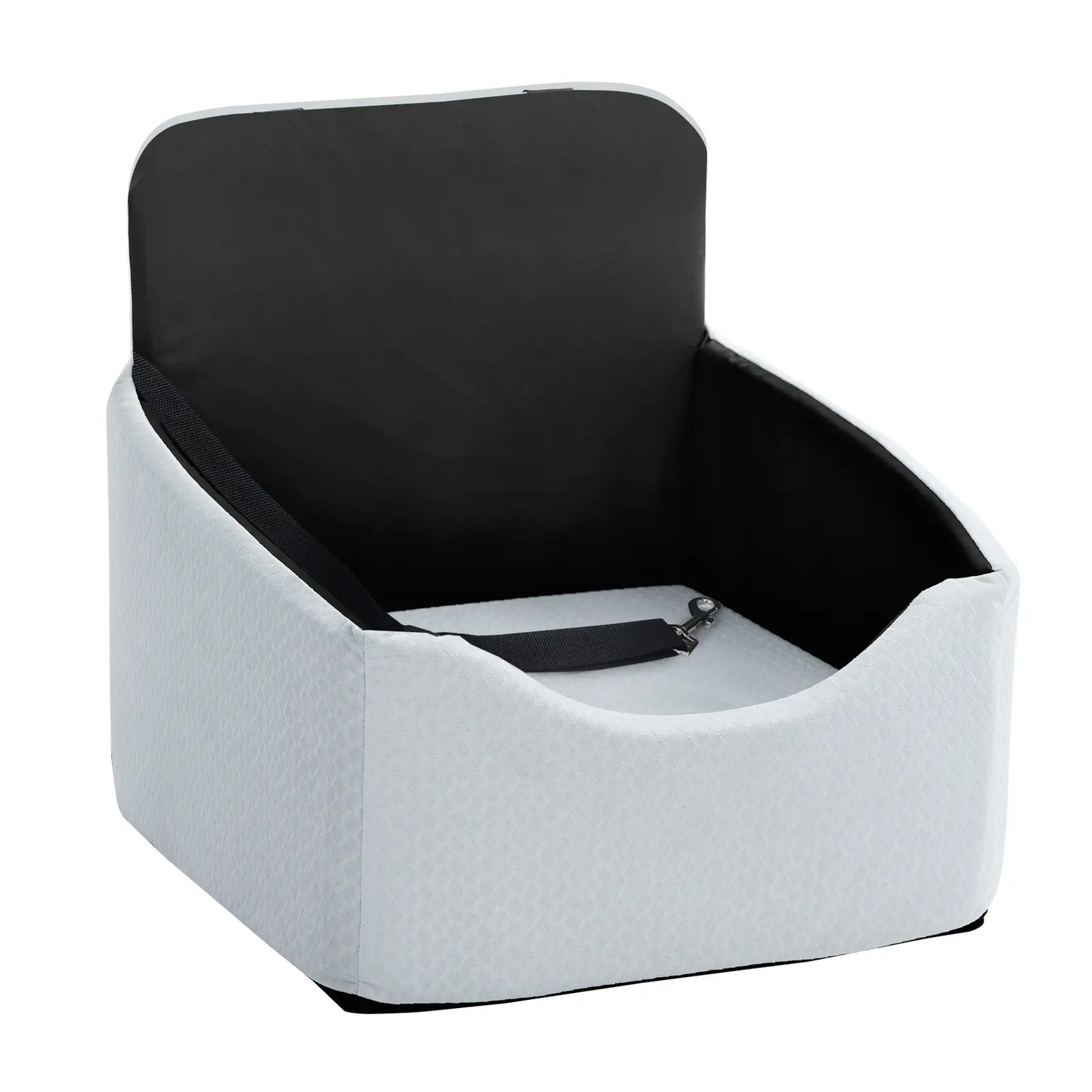 VALUXE Dog Car Booster Seat - All-Season Enclosed Design with Seat Belt Straps, Non-Slip and Waterproof Pet Travel Seat