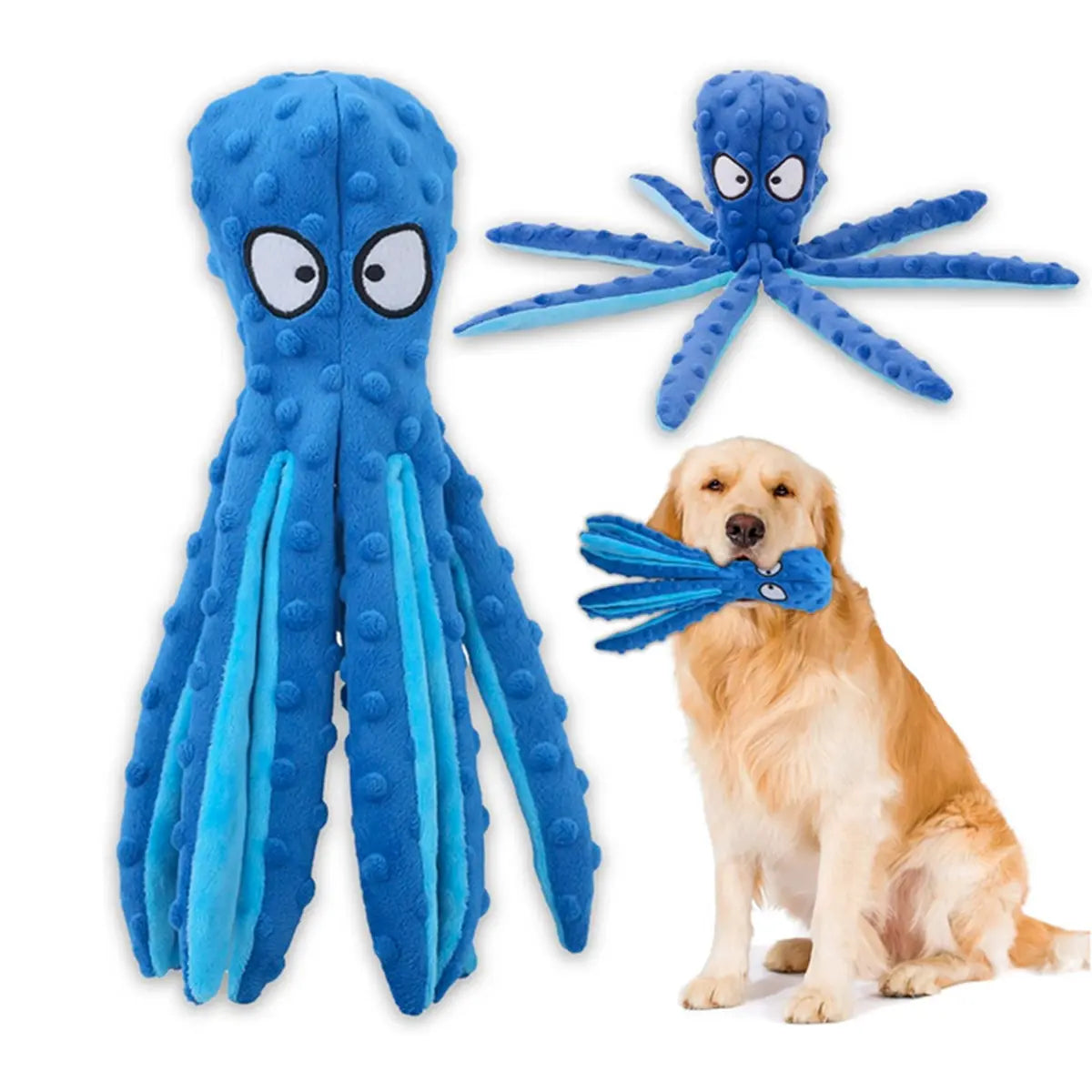 Durable Plush Chew Toys for Large Dogs and Other Pets with Interactive Sound Mechanism - Mrwj