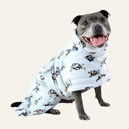 Darren & Phillip Calming Dog Robe - Fleece Coat for Anxiety Relief - Coordinating Women's Robe Available