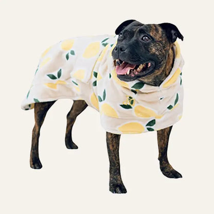 Darren & Phillip Calming Dog Robe - Fleece Coat for Anxiety Relief - Coordinating Women's Robe Available