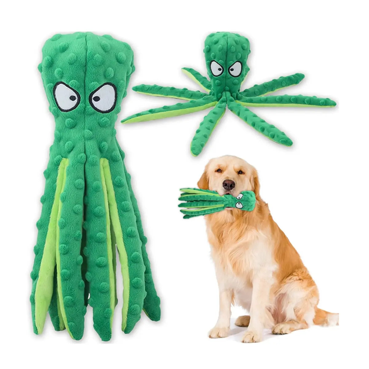 Durable Plush Chew Toys for Large Dogs and Other Pets with Interactive Sound Mechanism - Mrwj