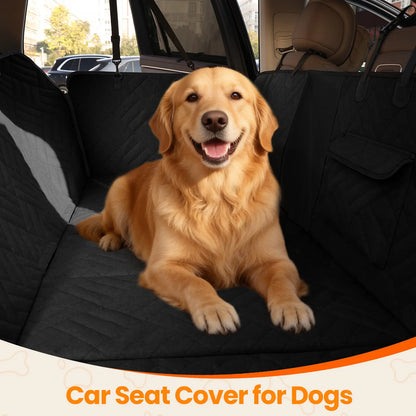 Waterproof Dog Car Seat Cover with Hard Bottom, Anti-Slip Design, Easy to Clean, Mesh Window - Universal Fit for Most Vehicles