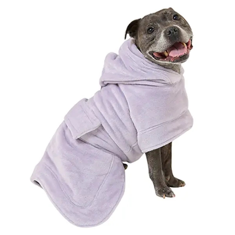 Darren & Phillip Calming Dog Robe - Fleece Coat for Anxiety Relief - Coordinating Women's Robe Available