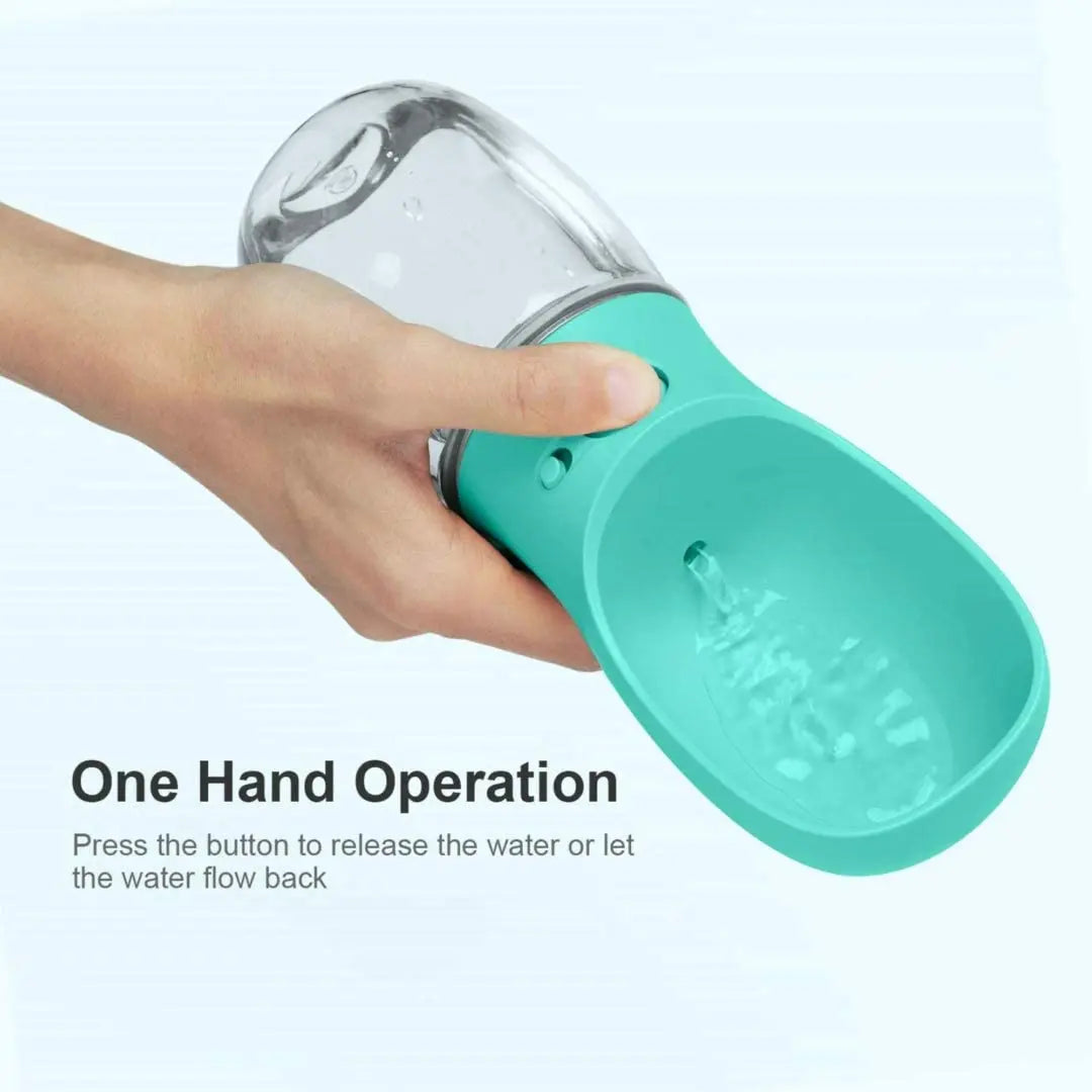 Portable Dog Water Bottle and Feeder for Outdoor Travel - Pet Water Dispenser for Dogs and Cats
