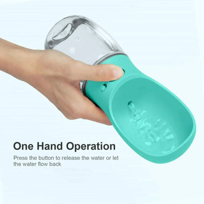 Portable Dog Water Bottle and Feeder for Outdoor Travel - Pet Water Dispenser for Dogs and Cats