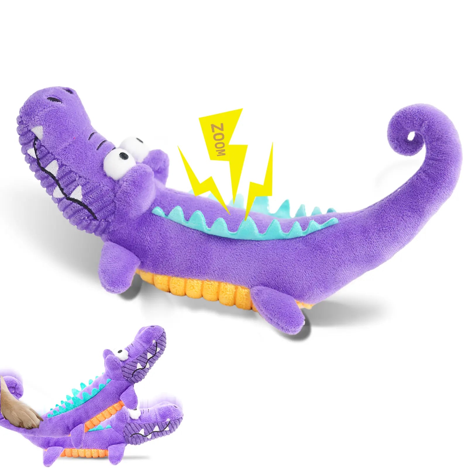 Durable Plush Chew Toys for Large Dogs and Other Pets with Interactive Sound Mechanism - Mrwj