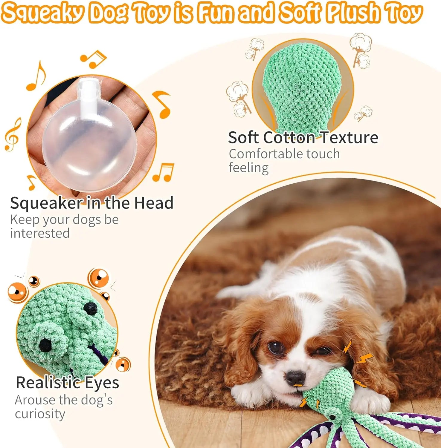 Durable Plush Chew Toys for Large Dogs and Other Pets with Interactive Sound Mechanism - Mrwj