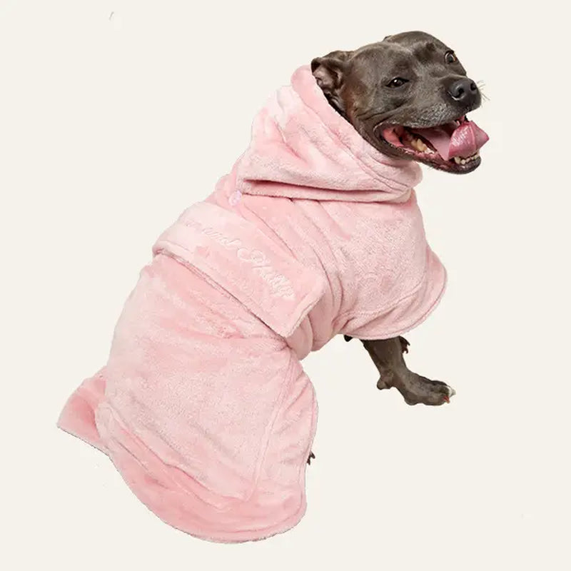Darren & Phillip Calming Dog Robe - Fleece Coat for Anxiety Relief - Coordinating Women's Robe Available