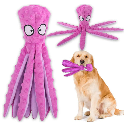 Durable Plush Chew Toys for Large Dogs and Other Pets with Interactive Sound Mechanism - Mrwj