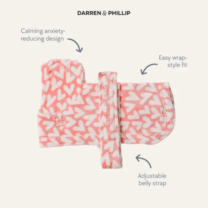 Darren & Phillip Calming Dog Robe - Fleece Coat for Anxiety Relief - Coordinating Women's Robe Available