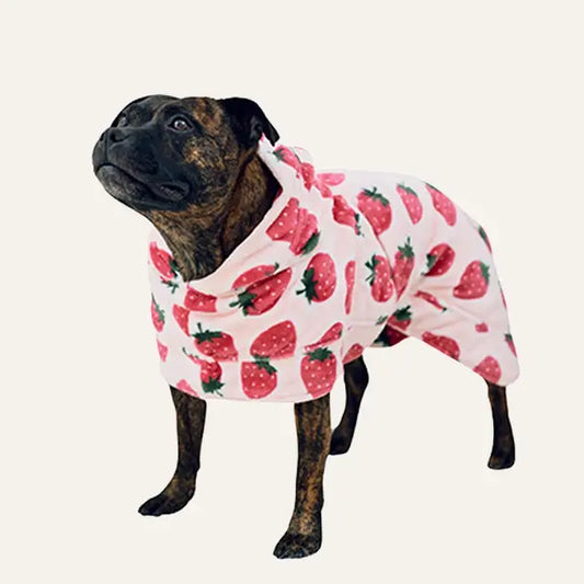 Darren & Phillip Calming Dog Robe - Fleece Coat for Anxiety Relief - Coordinating Women's Robe Available