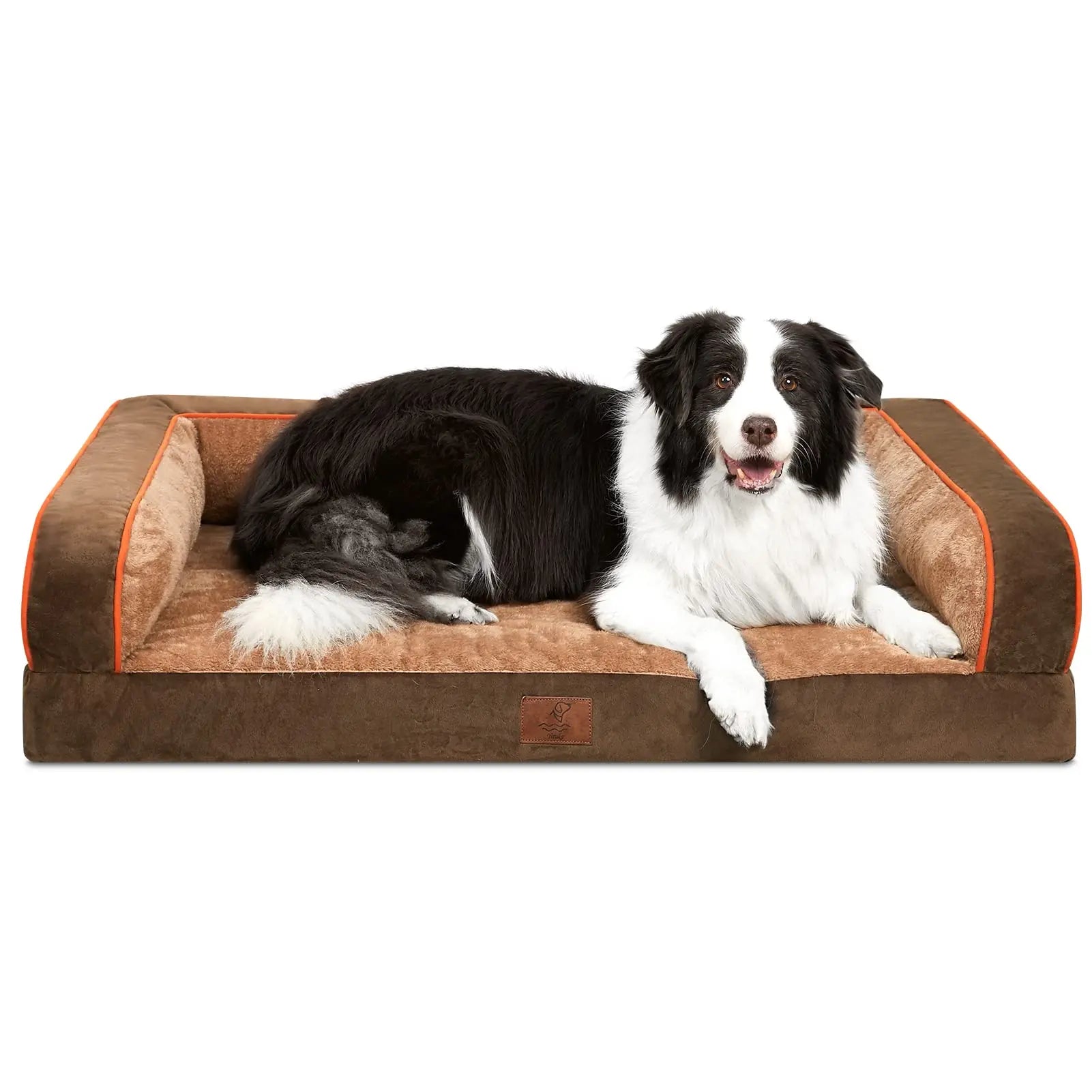 Premium Orthopedic Dog Bed for Large Breeds, Washable Sofa-Style Design with Removable Cover, Waterproof Structure and Nonslip Base, High Bolster Support