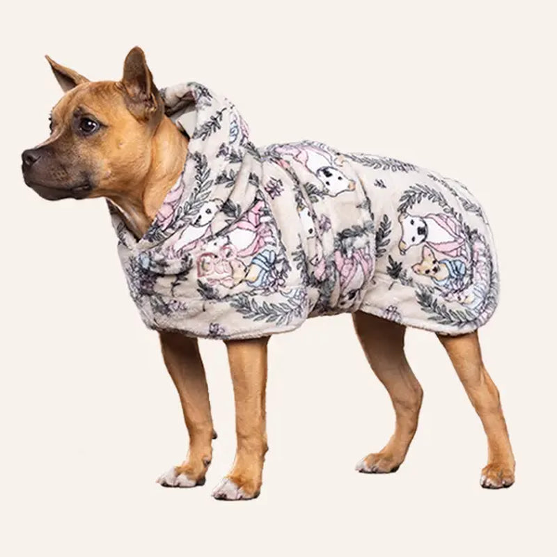 Darren & Phillip Calming Dog Robe - Fleece Coat for Anxiety Relief - Coordinating Women's Robe Available