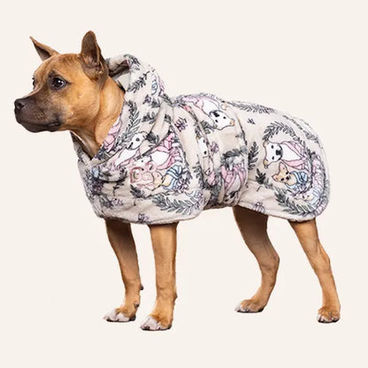 Darren & Phillip Calming Dog Robe - Fleece Coat for Anxiety Relief - Coordinating Women's Robe Available