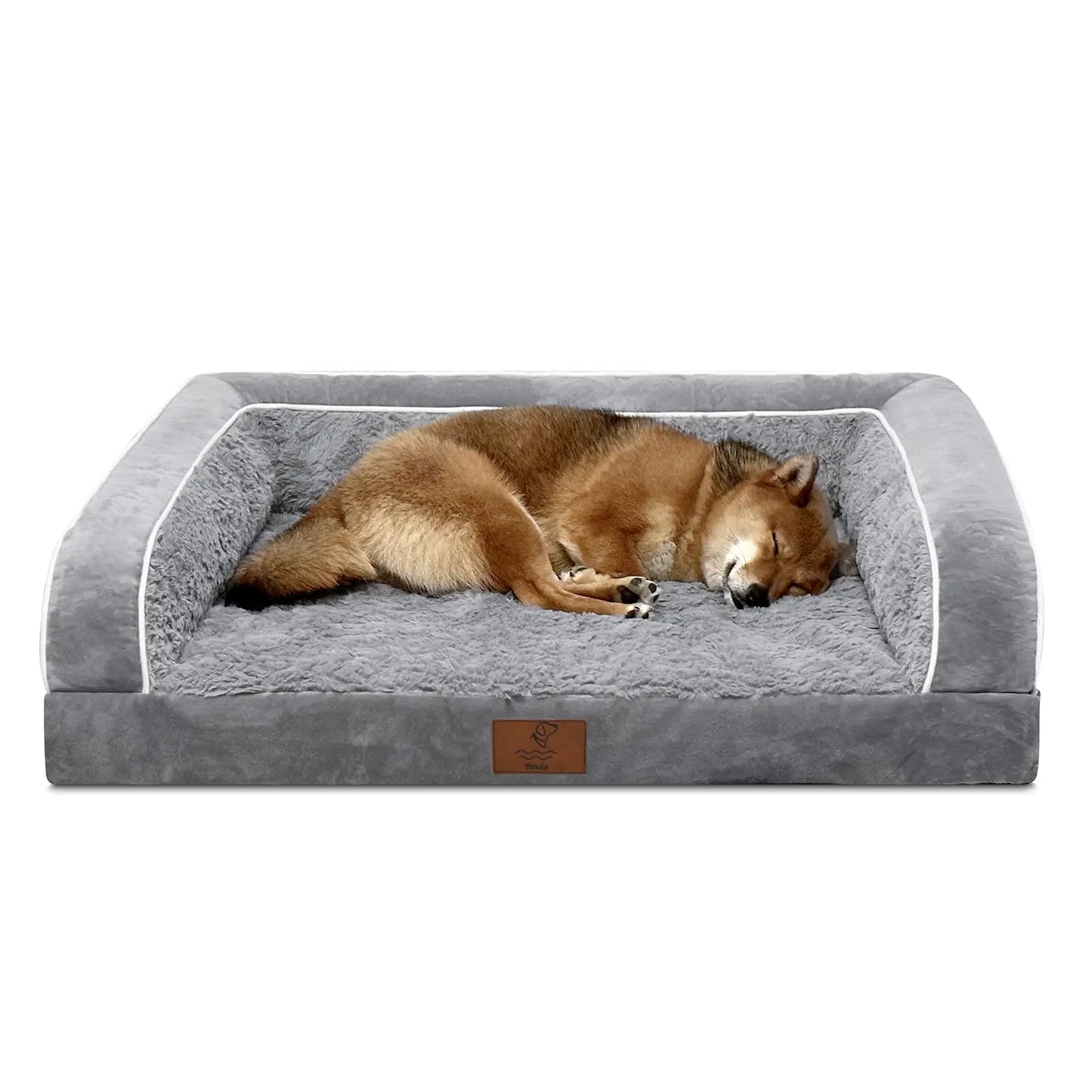 Premium Orthopedic Dog Bed for Large Breeds, Washable Sofa-Style Design with Removable Cover, Waterproof Structure and Nonslip Base, High Bolster Support