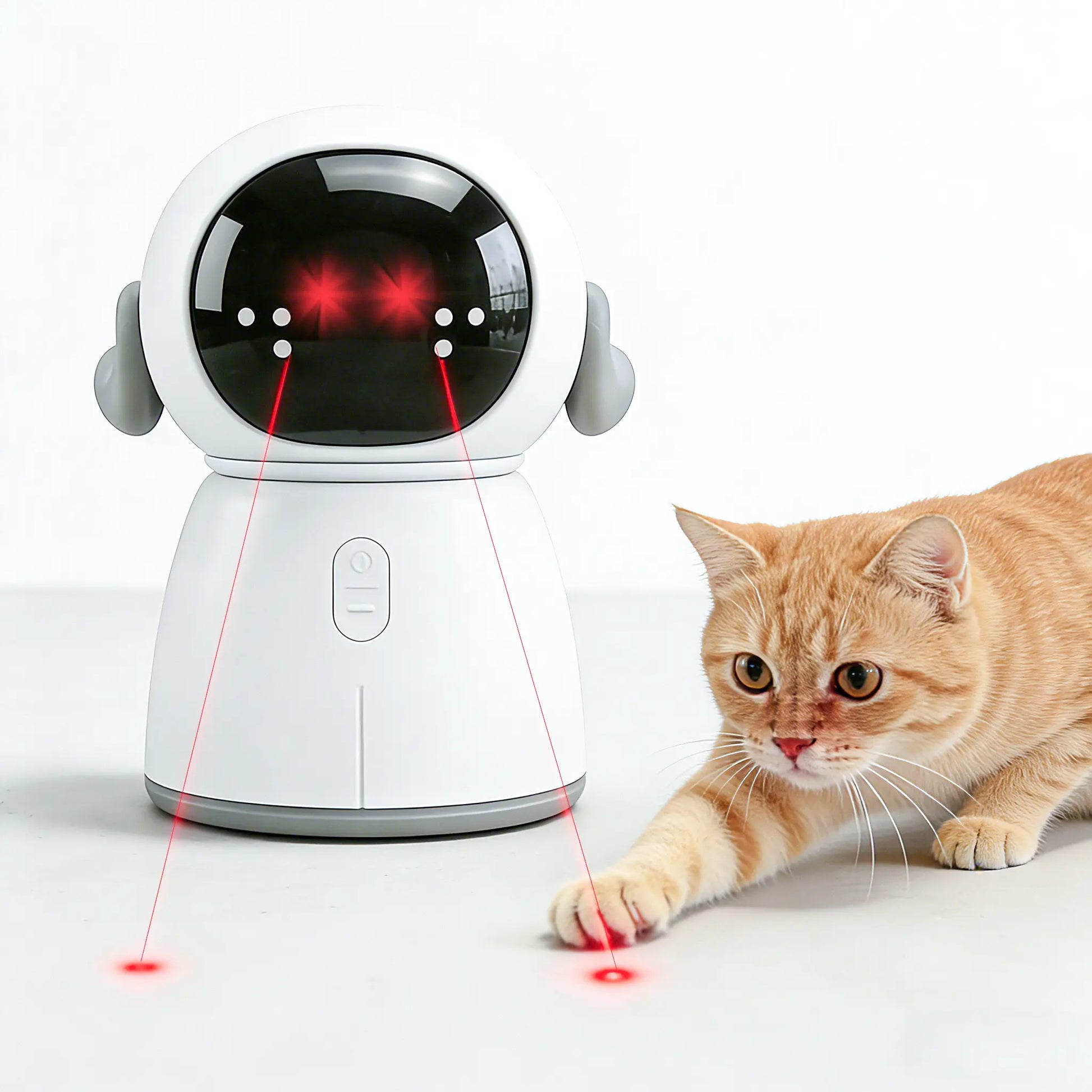 Interactive Rechargeable Cat Laser Toy 2026 for Indoor Cats and Kittens - Motion Activated with Adjustable Angle and Dual Patterns for Enhanced Exercise and Play for Multiple Pets