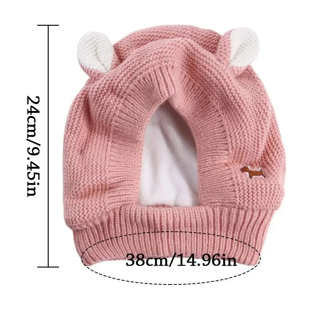 Dog Noise-Protection Ear Muffs, Large Knitted Ear Covers for Pets, 1 Piece