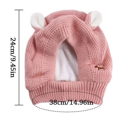 Dog Noise-Protection Ear Muffs, Large Knitted Ear Covers for Pets, 1 Piece