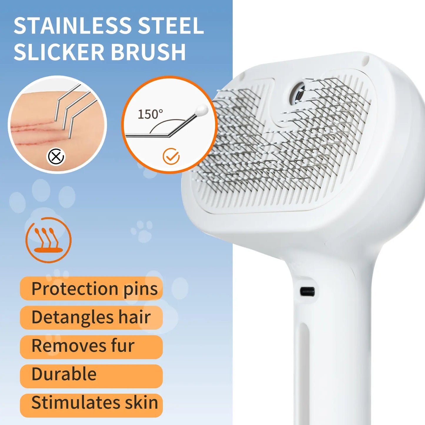 Catpick Pet Grooming Spray Comb for Hair Removal and Odor Elimination, Ideal for Cats and Dogs