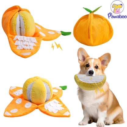 Interactive Dog Snuffle Feeding Ball Toy for Slow Eating and Mental Stimulation, Includes Cotton Fillings and Bell for Enhanced Exercise and IQ Training