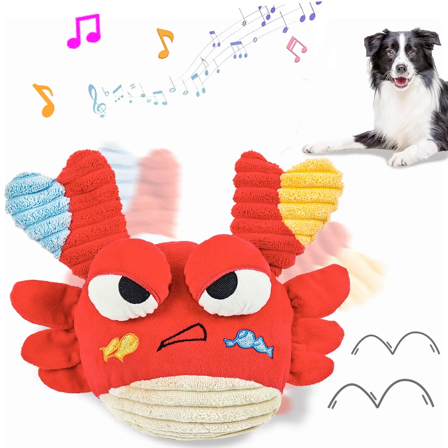 Durable Plush Chew Toys for Large Dogs and Other Pets with Interactive Sound Mechanism - Mrwj