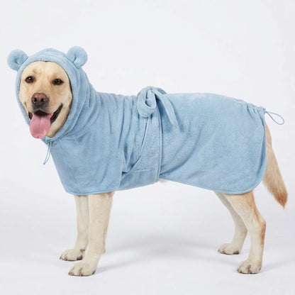 Quick-Dry Superfine Fiber Pet Towel - Highly Absorbent Grooming Cloth for Dogs of All Sizes with Adjustable Design